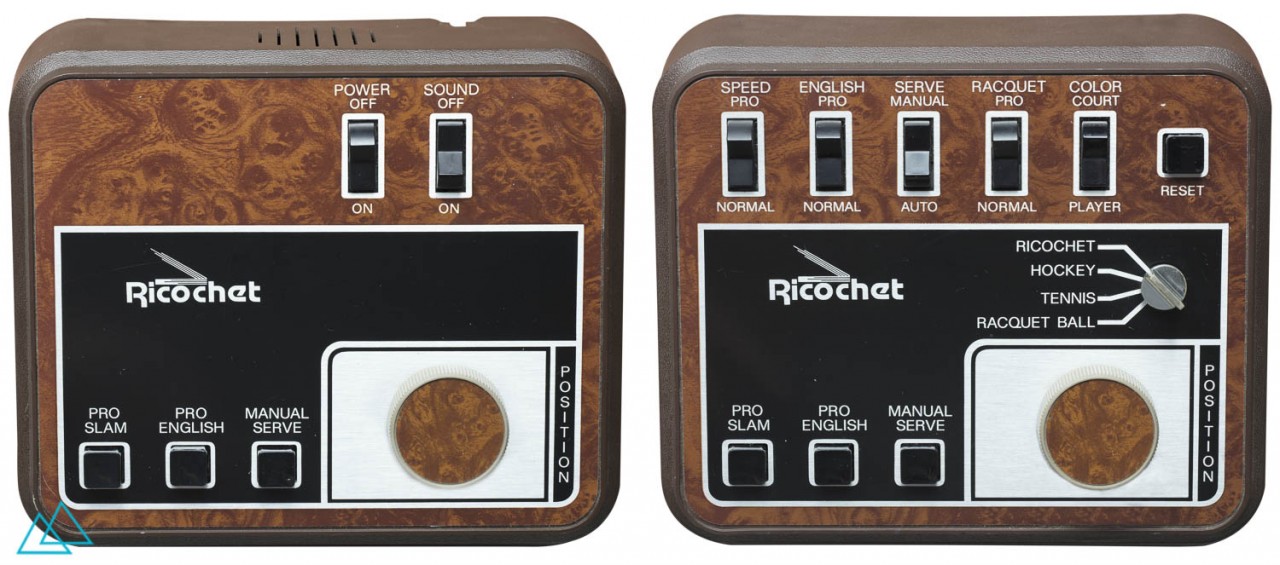Top view dedicated video game console Ricochet Electronic Color TV Game Center (MT-1A)